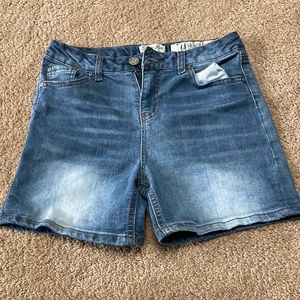 High east Jean shorts